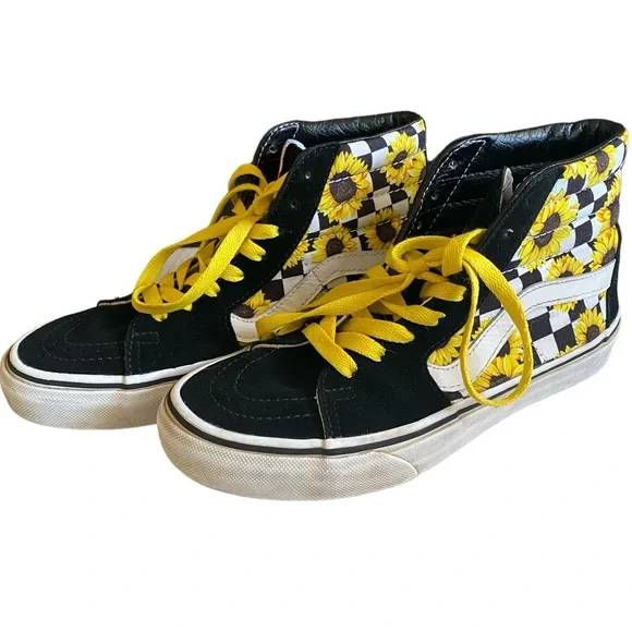 Vans SK-8 Hi Sunflowers, Hi tops, Women’s 5.5, Men’s 4 - Picture 2 of 7